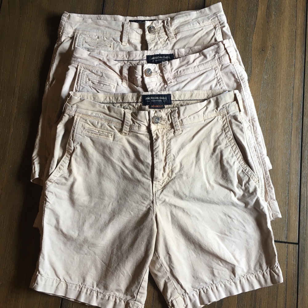 AE Slim khaki shorts